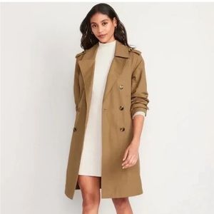 Old Navy Water-Resistant Tie-Belt Trench Coat